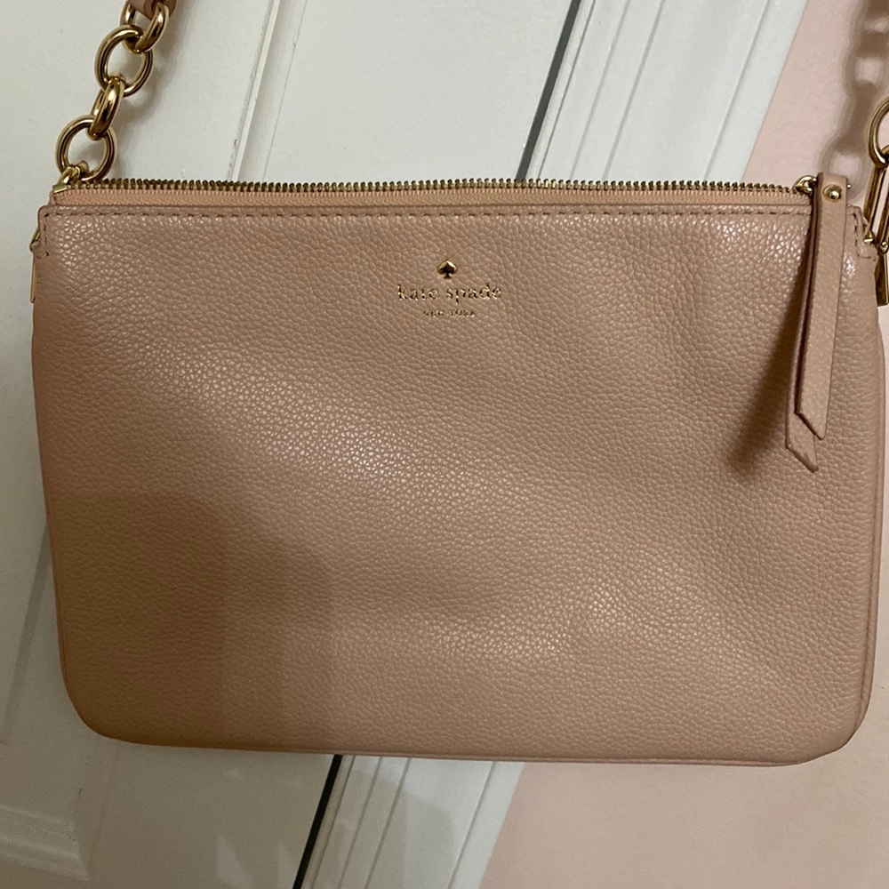 Brand New Pink Leather Kate Spade Crossbody Bag